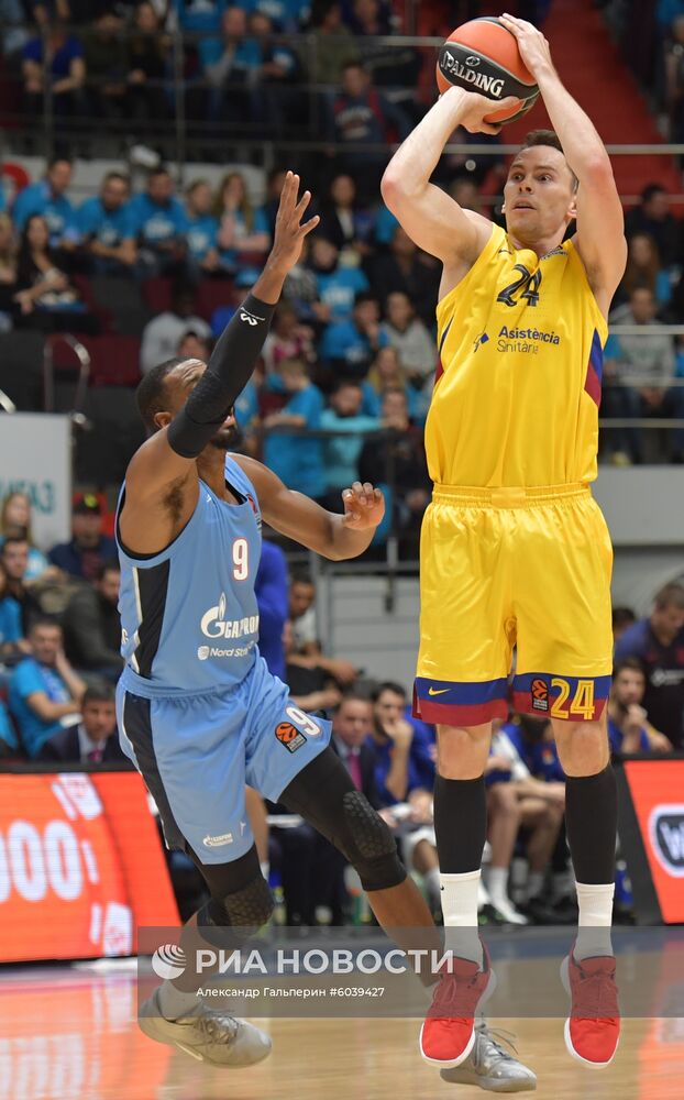 Баскектбол. Евролига. Матч "Зенит" - "Барселона"