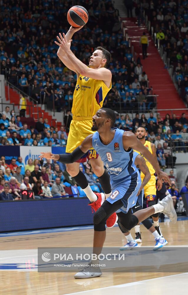 Баскектбол. Евролига. Матч "Зенит" - "Барселона"