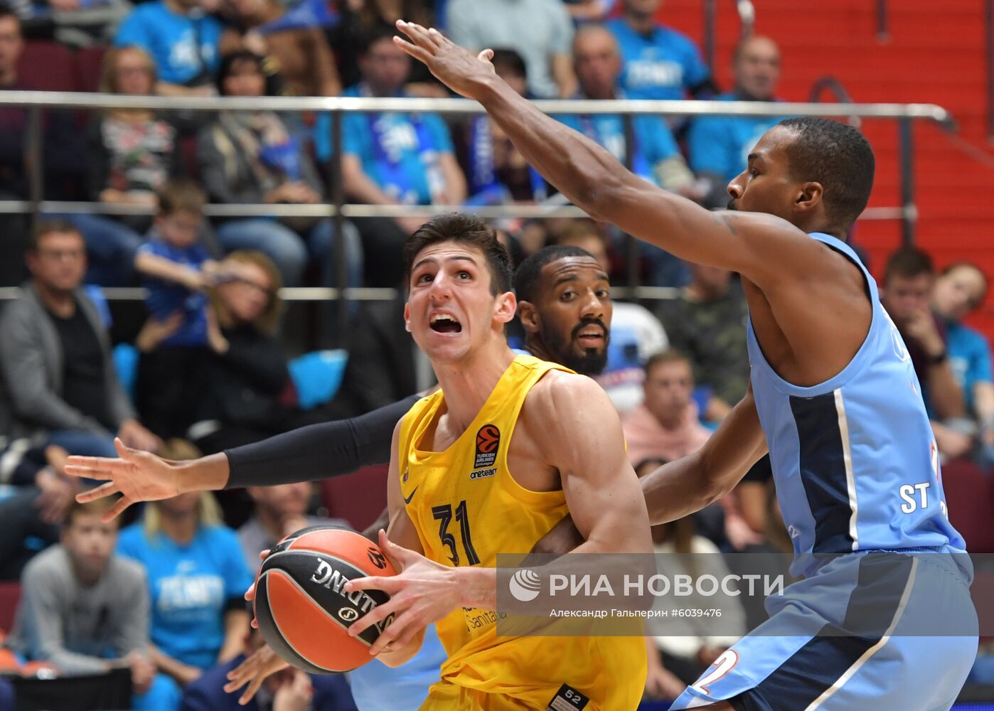 Баскектбол. Евролига. Матч "Зенит" - "Барселона"