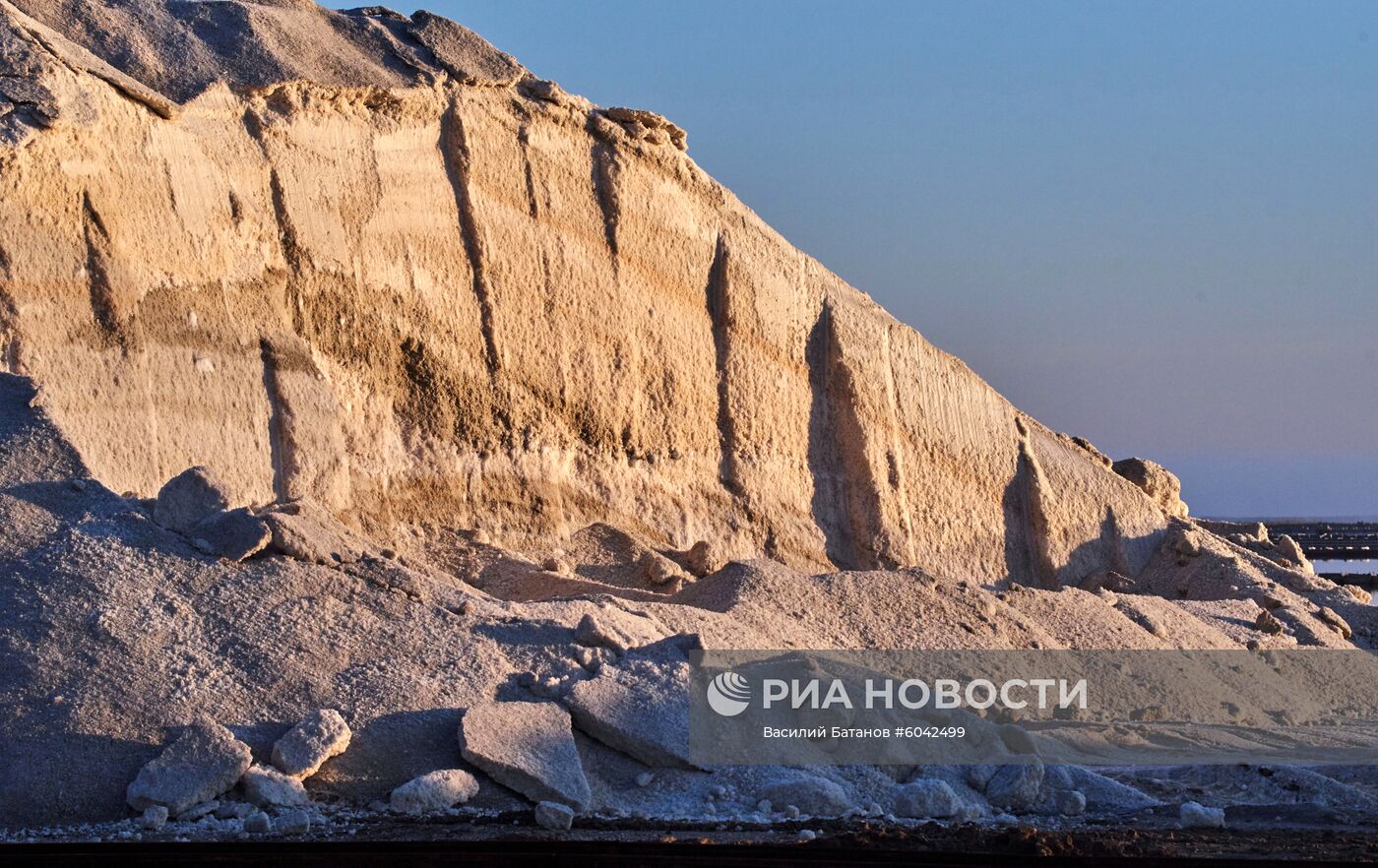 Добыча соли в Крыму