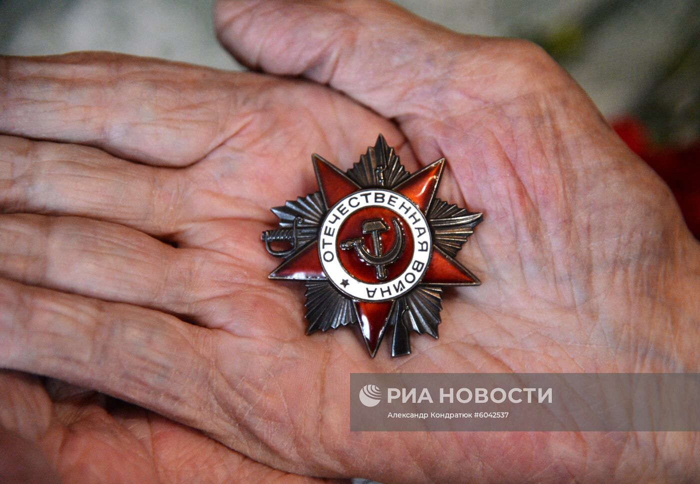 Ветеран Великой Отечественной войны А. Хабураман