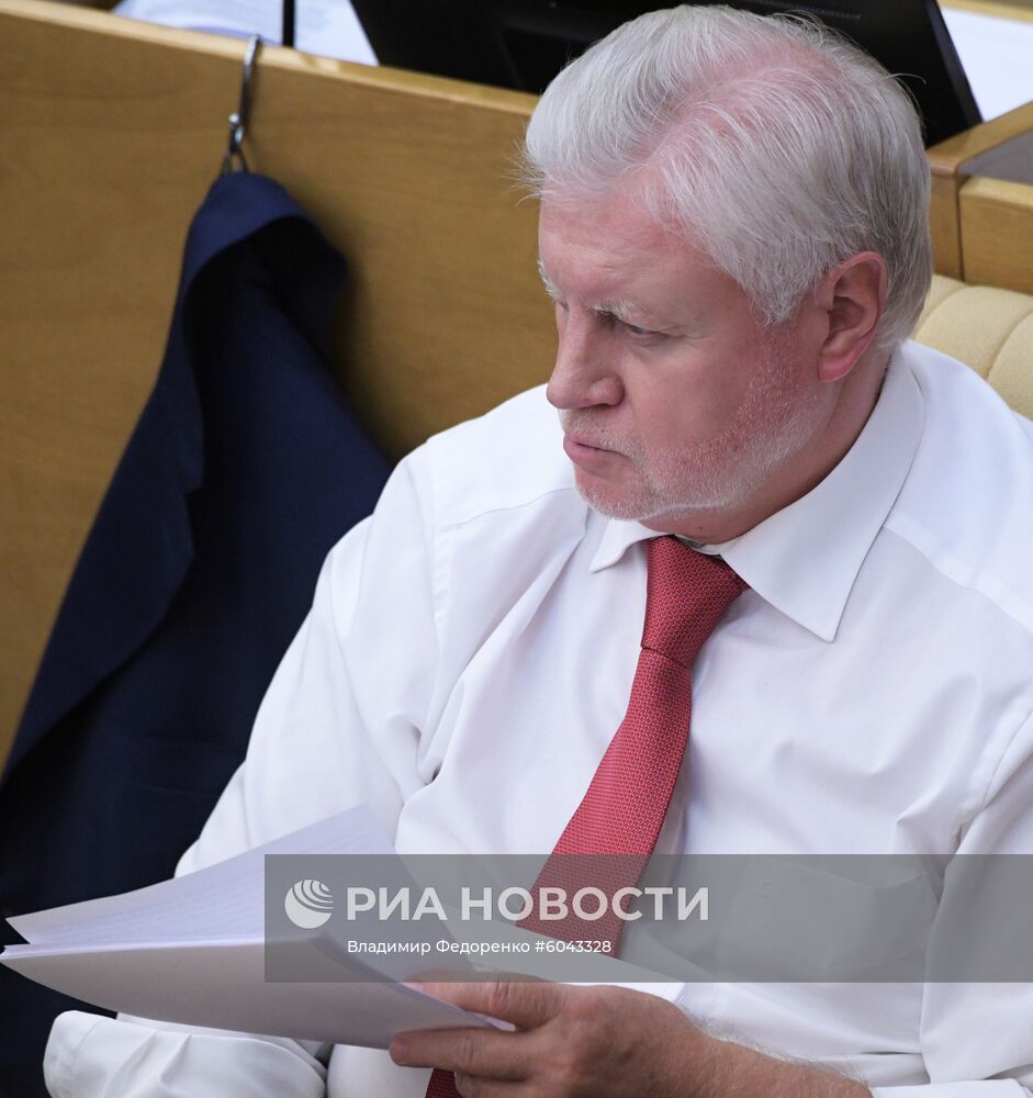 Пленарное заседание Госдумы РФ