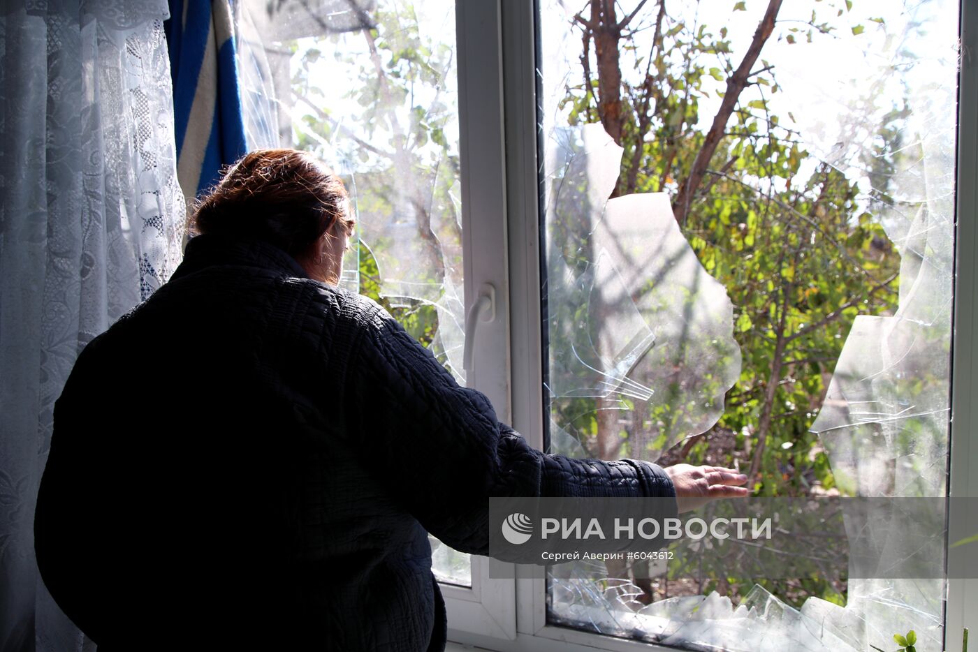 Последствия обстрела в Донецкой области 
