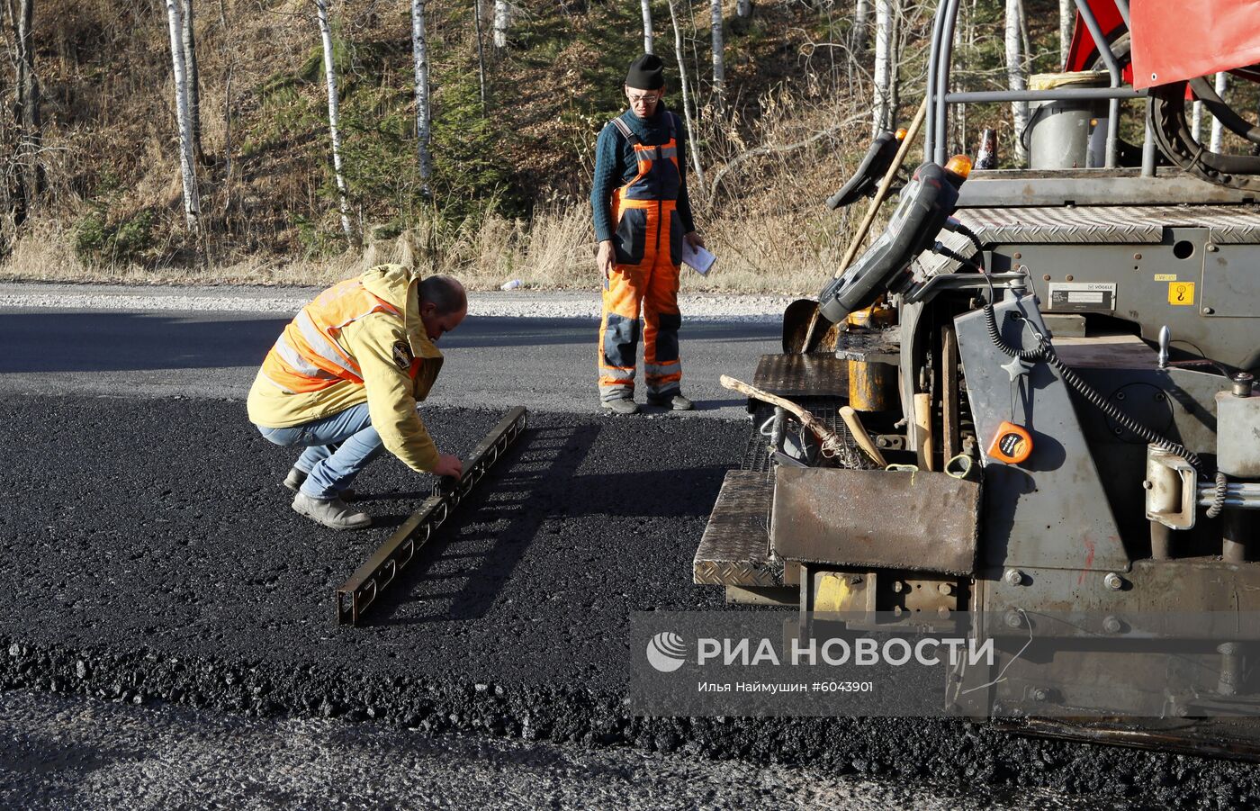 Дорожные работы в Красноярском крае