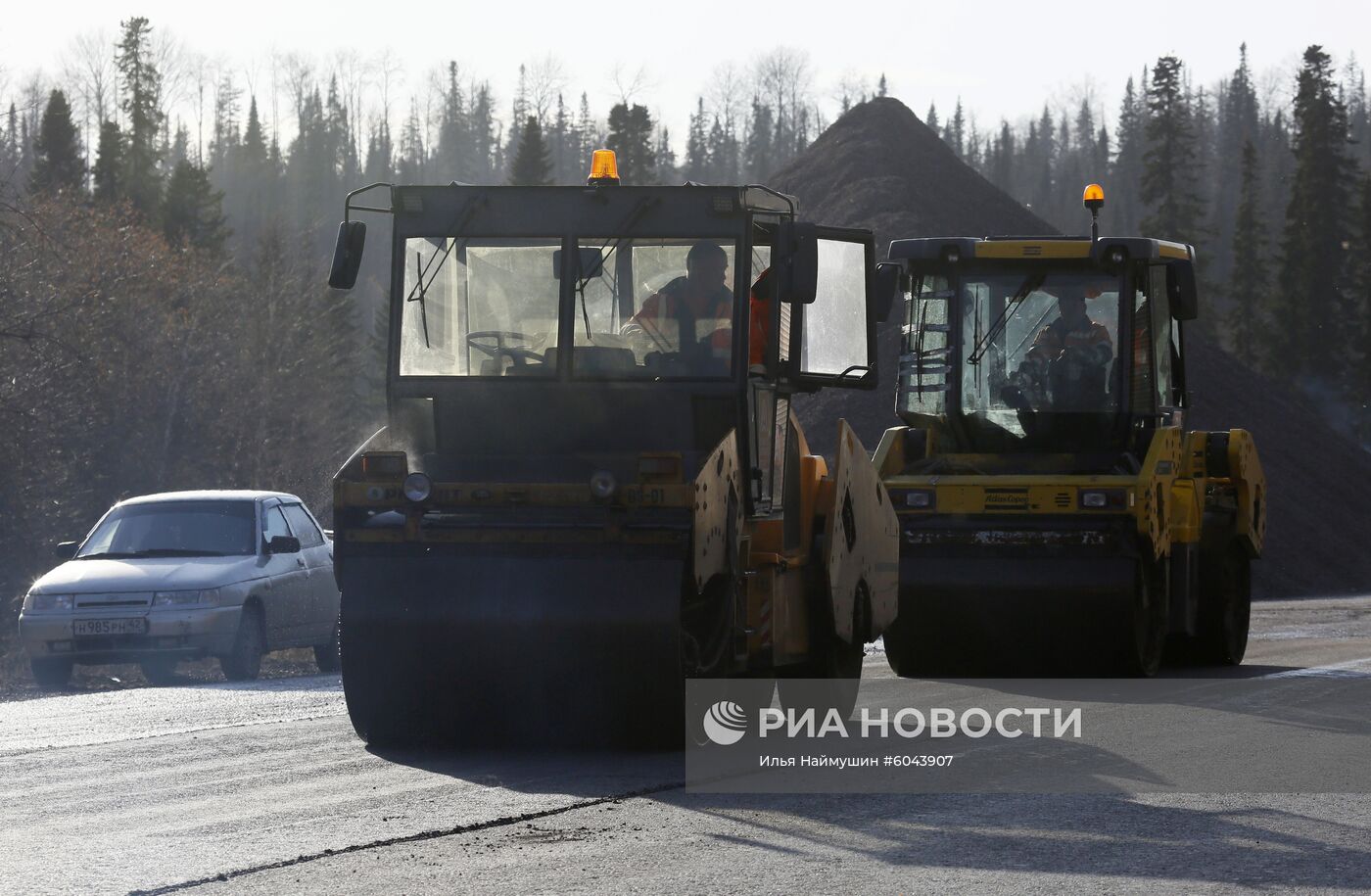 Дорожные работы в Красноярском крае
