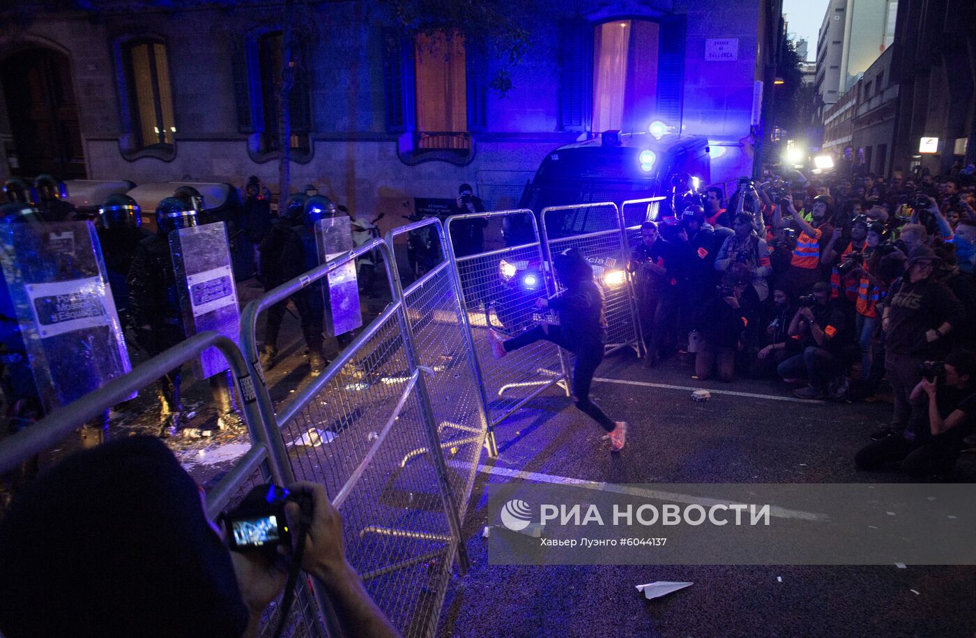 Акции протеста в Барселоне