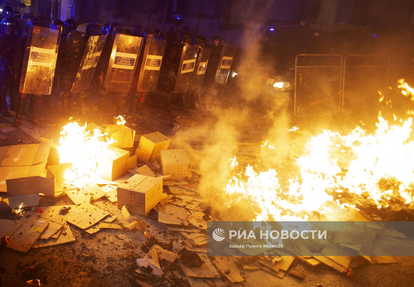 Акции протеста в Барселоне