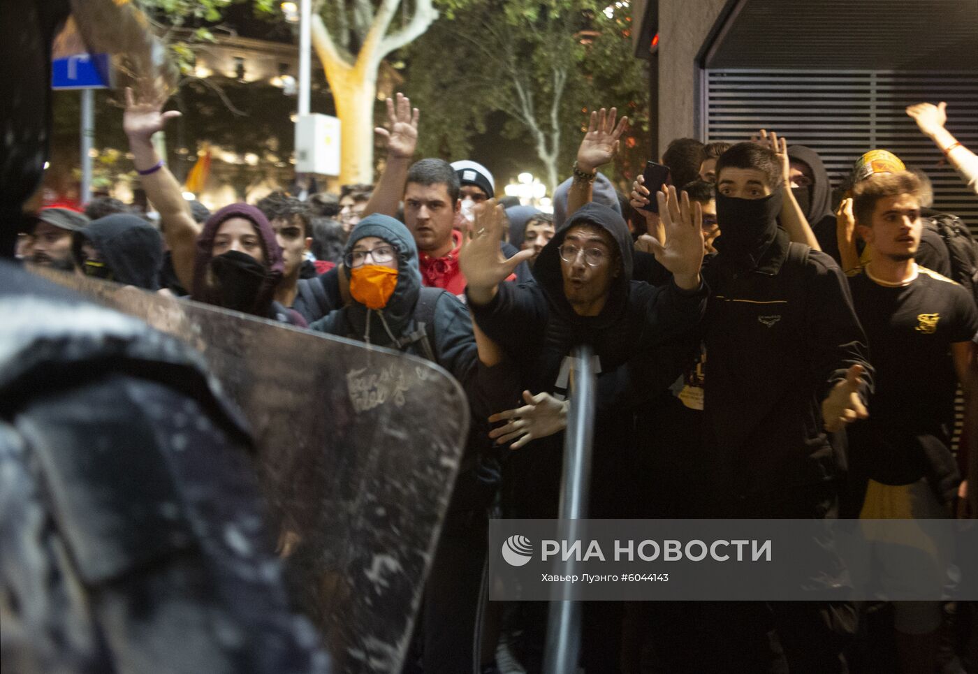 Акции протеста в Барселоне