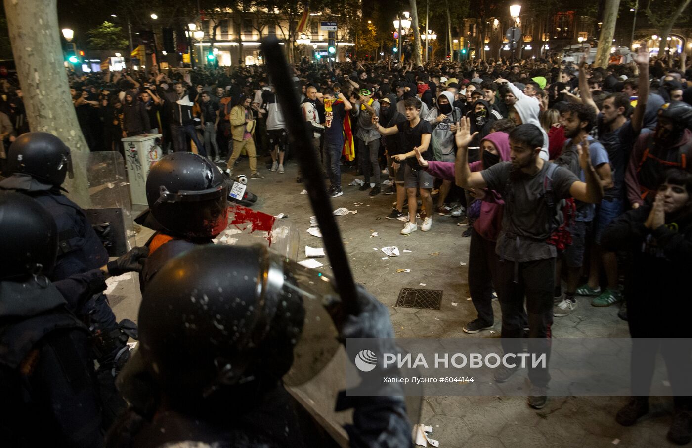 Акции протеста в Барселоне