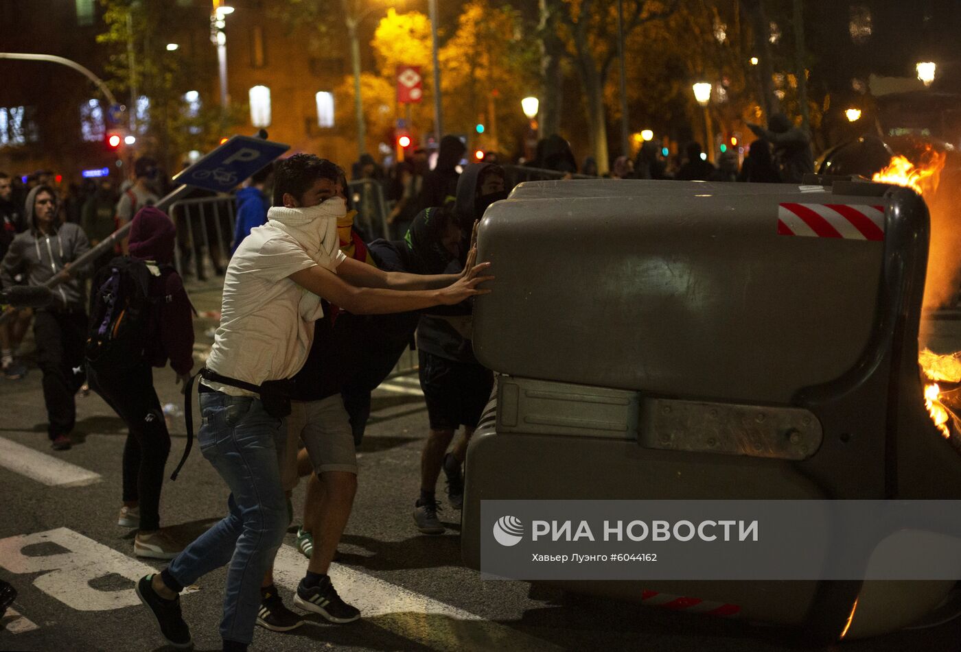 Акции протеста в Барселоне