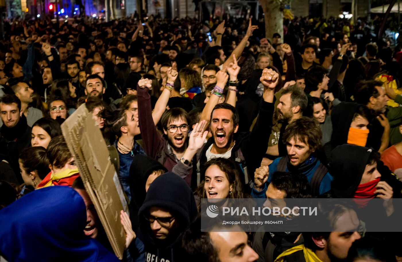 Акции протеста в Барселоне