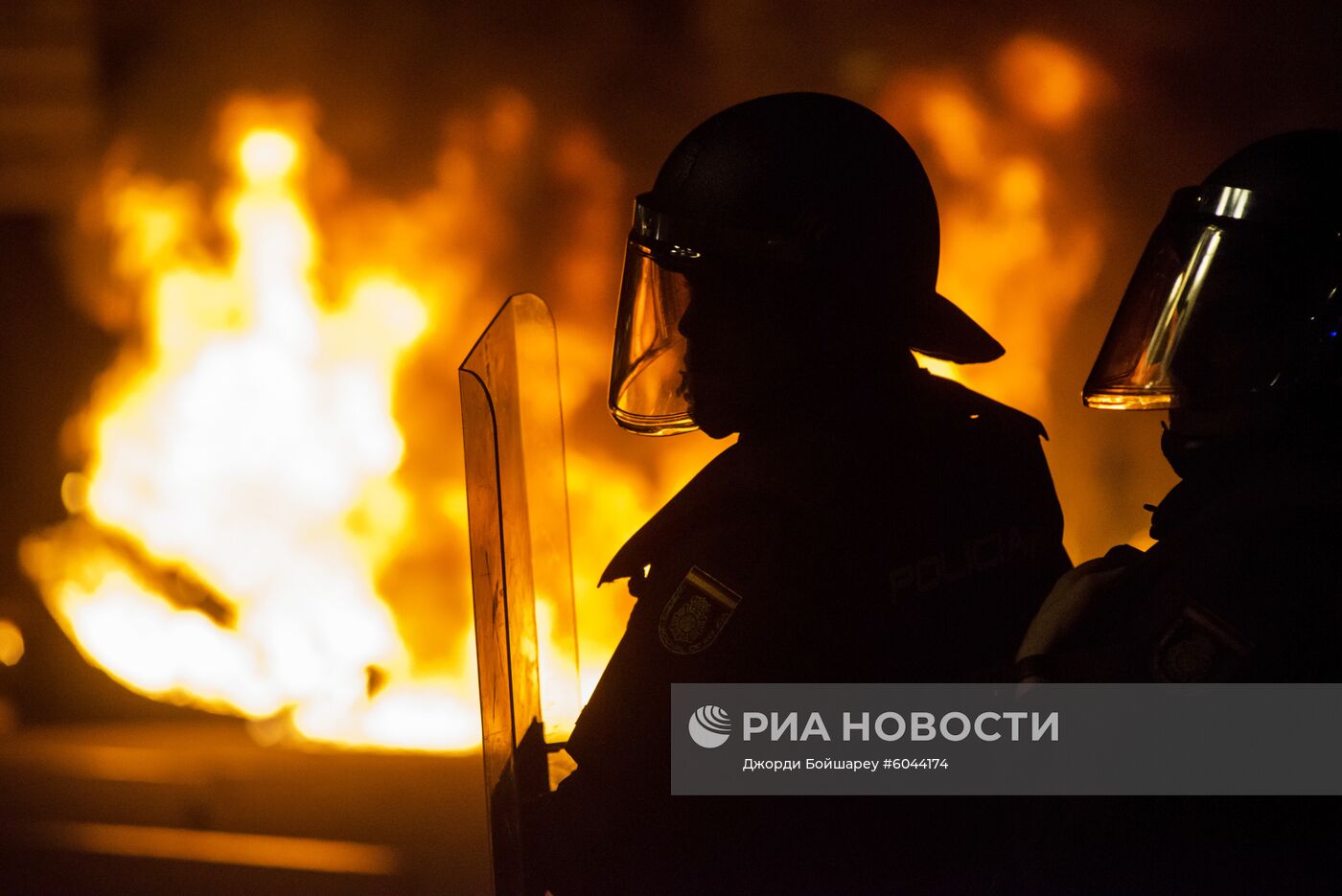Акции протеста в Барселоне