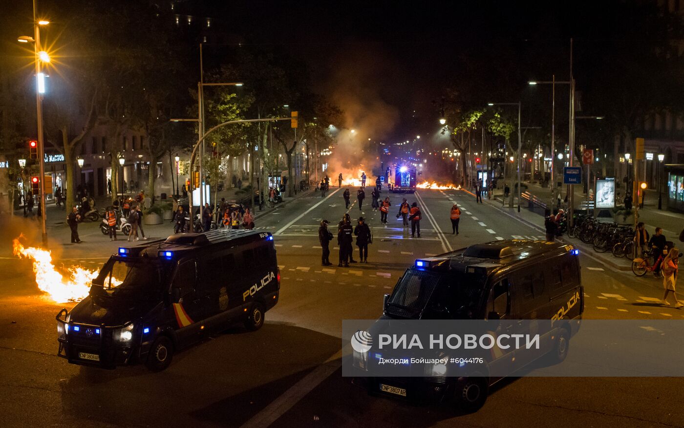 Акции протеста в Барселоне