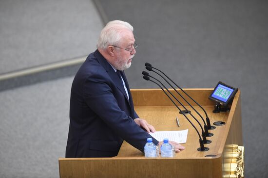 Пленарное заседание Госдумы РФ 