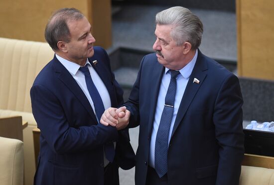 Пленарное заседание Госдумы РФ 