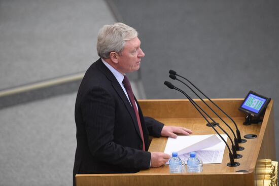 Пленарное заседание Госдумы РФ 