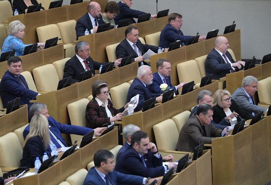 Пленарное заседание Госдумы РФ 