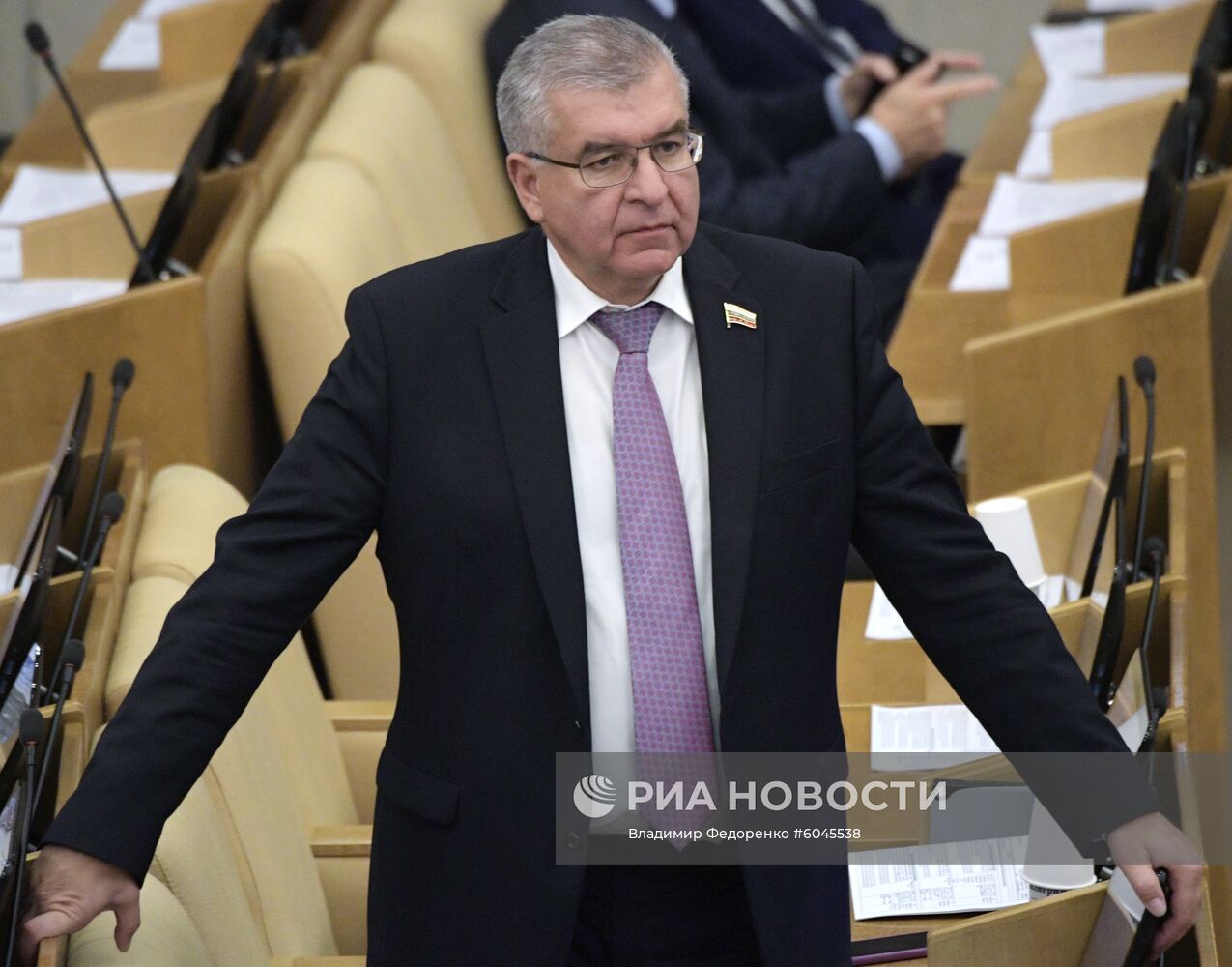 Пленарное заседание Госдумы РФ