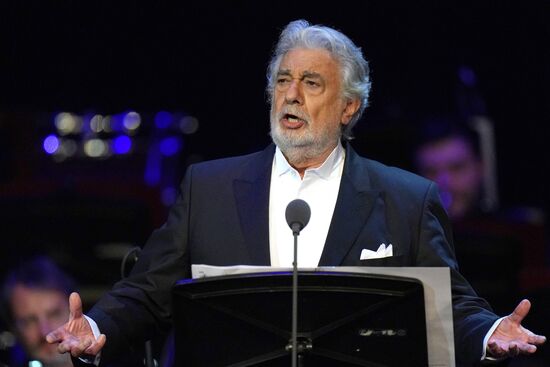 Концерт оперного певца П. Доминго в Москве