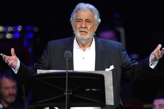 Концерт оперного певца П. Доминго в Москве