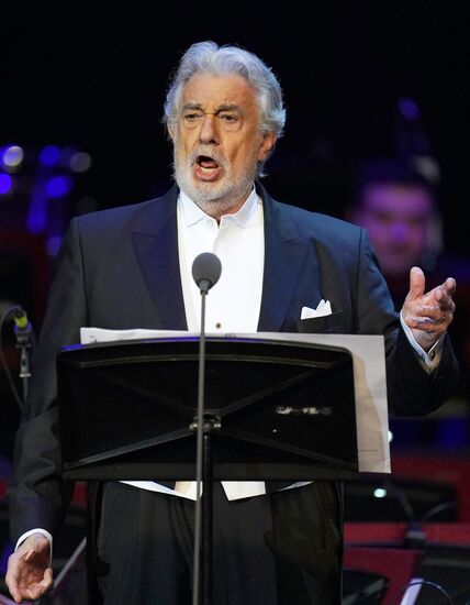 Концерт оперного певца П. Доминго в Москве