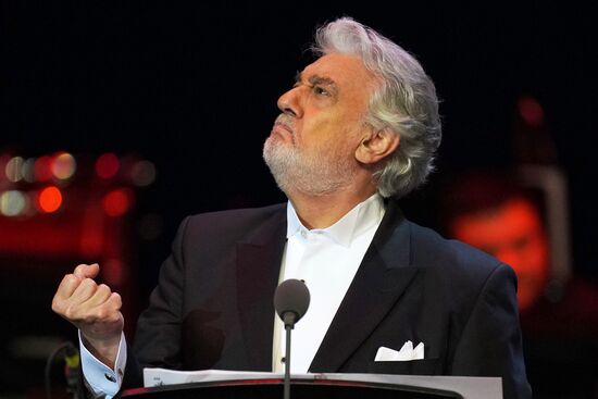 Концерт оперного певца П. Доминго в Москве