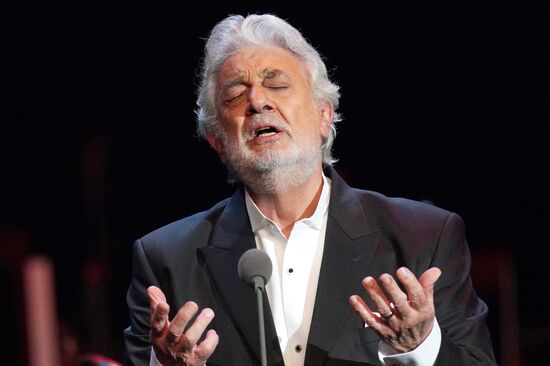 Концерт оперного певца П. Доминго в Москве