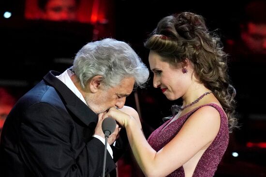 Концерт оперного певца П. Доминго в Москве