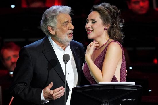 Концерт оперного певца П. Доминго в Москве