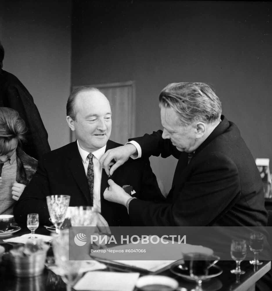 Прием в АПН членов жюри "Интерпрессфото-66.