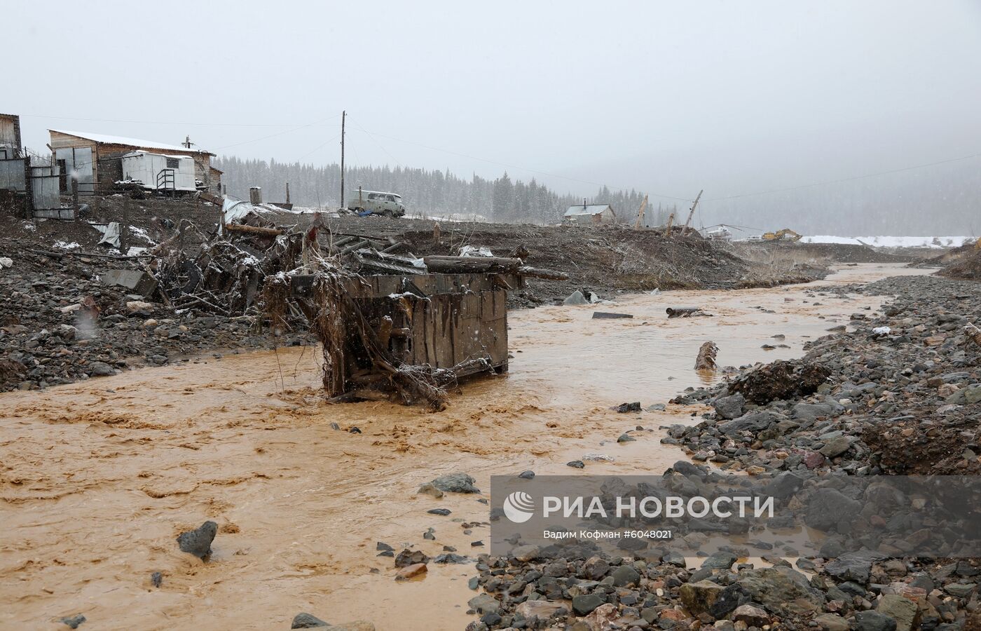 Прорыв дамбы в Красноярском крае