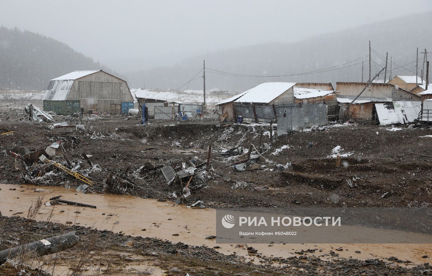Прорыв дамбы в Красноярском крае