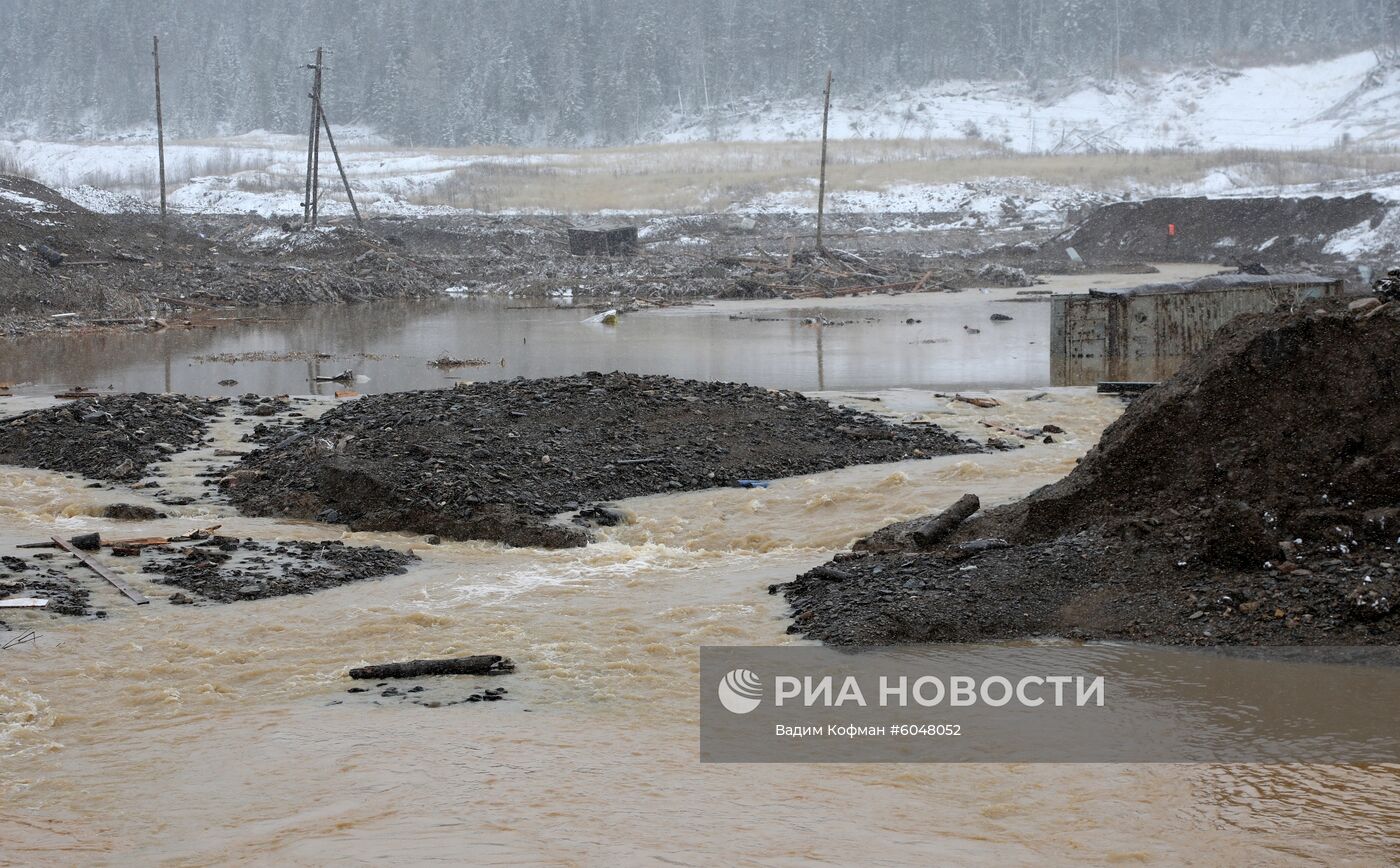 Прорыв дамбы в Красноярском крае