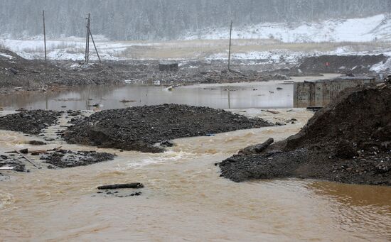 Прорыв дамбы в Красноярском крае