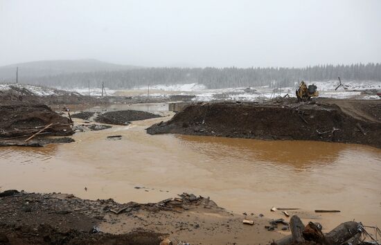 Прорыв дамбы в Красноярском крае
