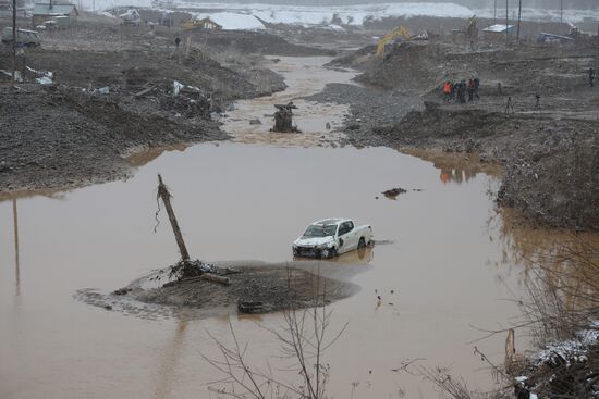 Прорыв дамбы в Красноярском крае