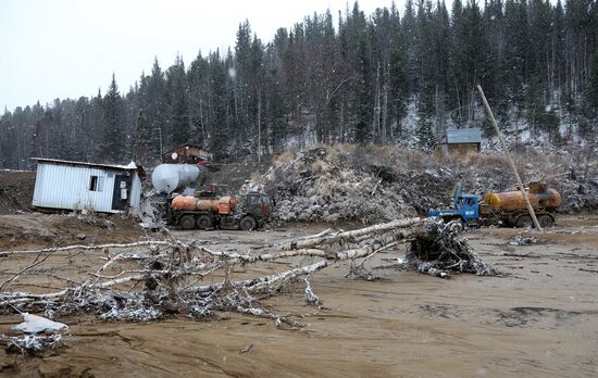 Прорыв дамбы в Красноярском крае