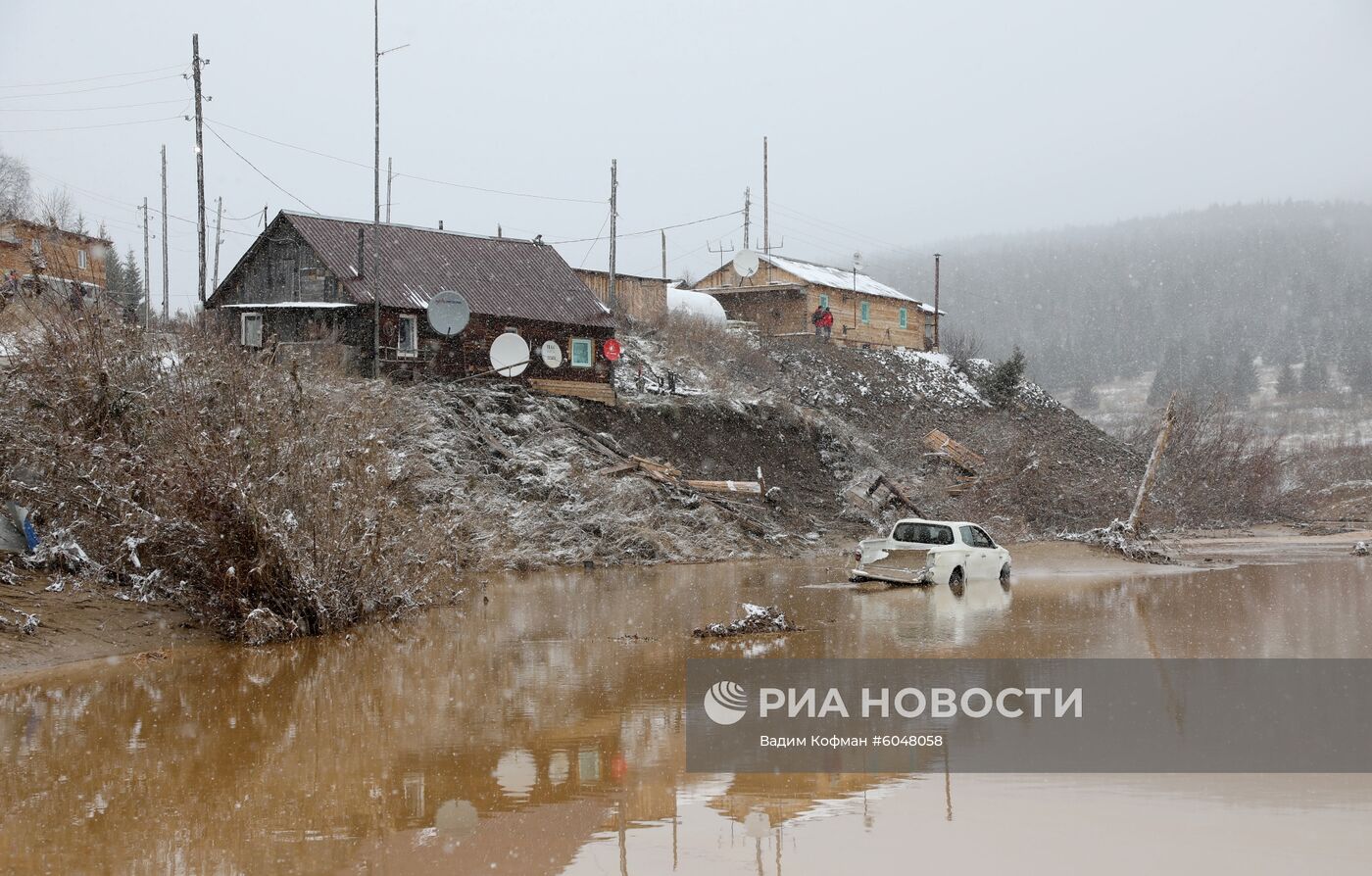 Прорыв дамбы в Красноярском крае