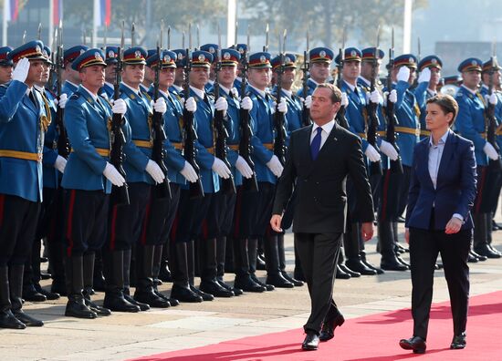 Визит премьер-министра РФ Д. Медведева в Сербию