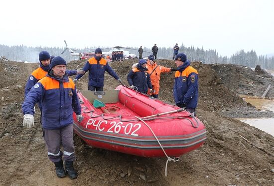 Прорыв дамбы в Красноярском крае