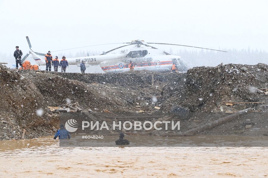 Прорыв дамбы в Красноярском крае