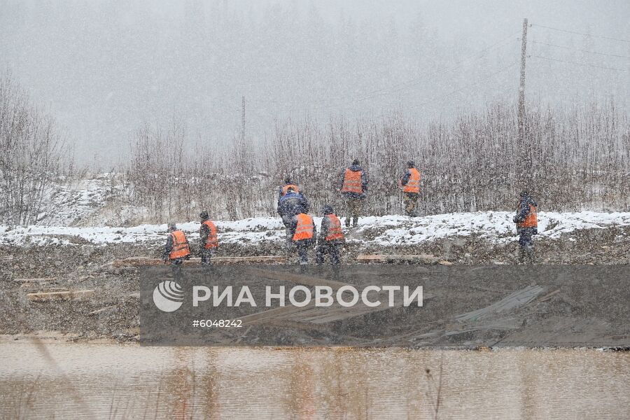 Прорыв дамбы в Красноярском крае