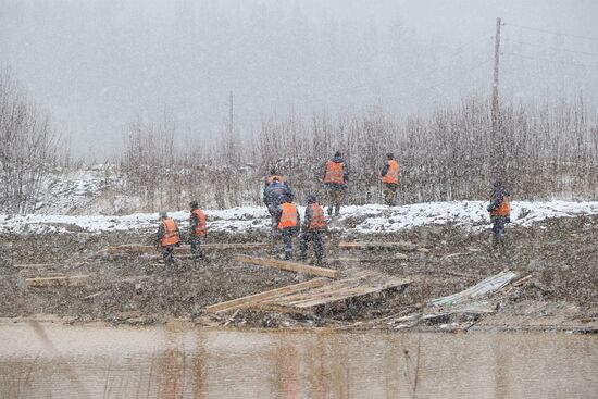 Прорыв дамбы в Красноярском крае