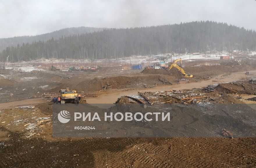 Прорыв дамбы в Красноярском крае