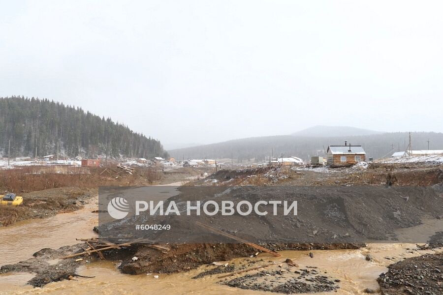 Прорыв дамбы в Красноярском крае