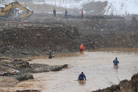 Прорыв дамбы в Красноярском крае