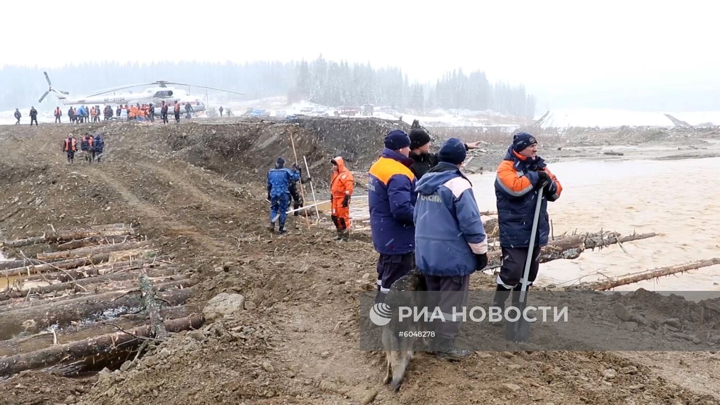 Прорыв дамбы в Красноярском крае