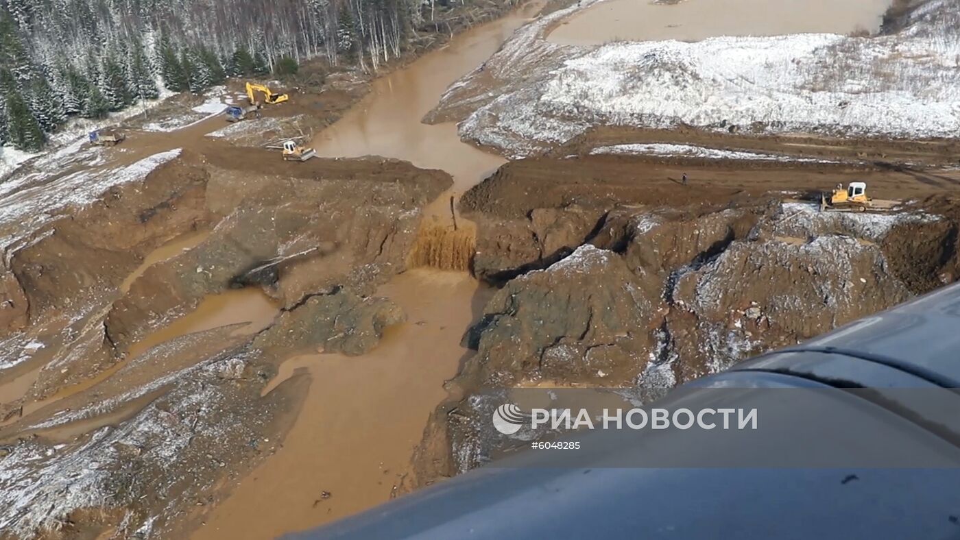 Прорыв дамбы в Красноярском крае