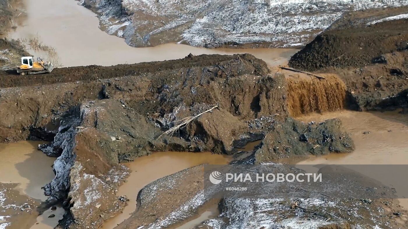 Прорыв дамбы в Красноярском крае