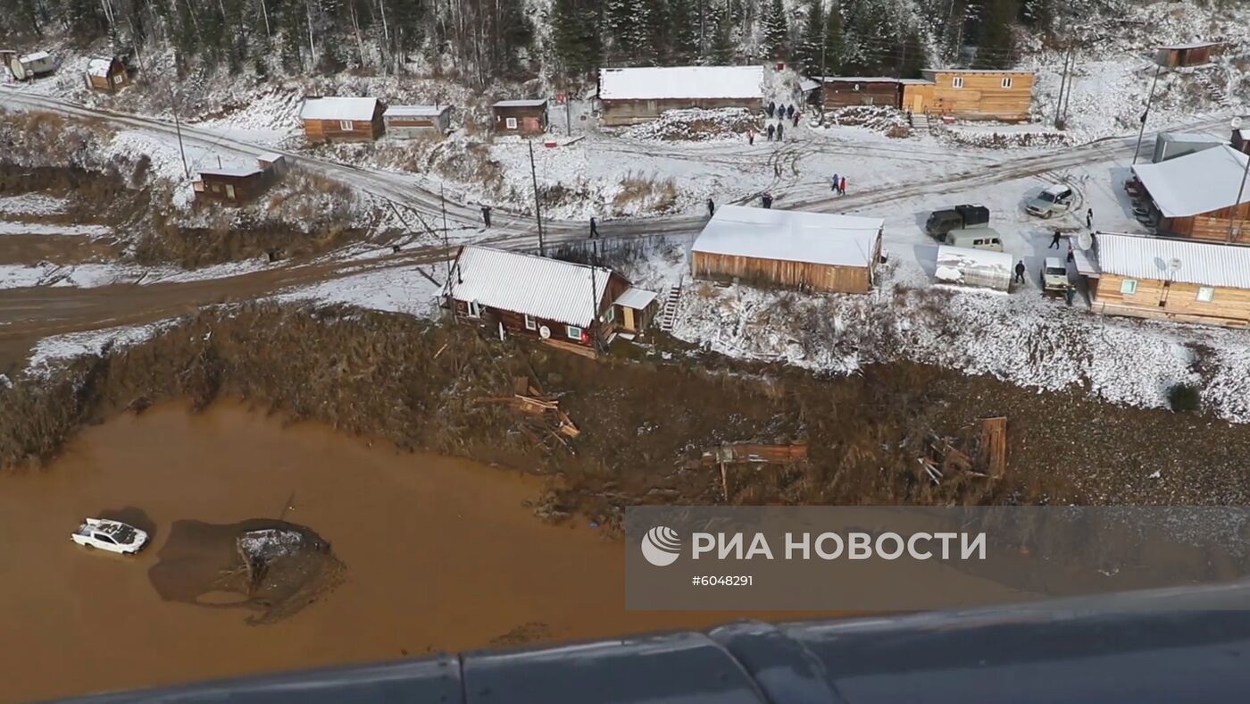 Прорыв дамбы в Красноярском крае
